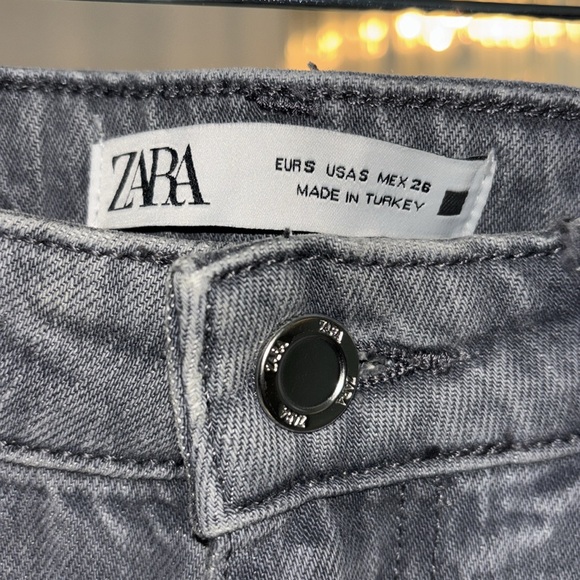 Zara NWT soft long jean skirt with slit - Picture 7 of 7